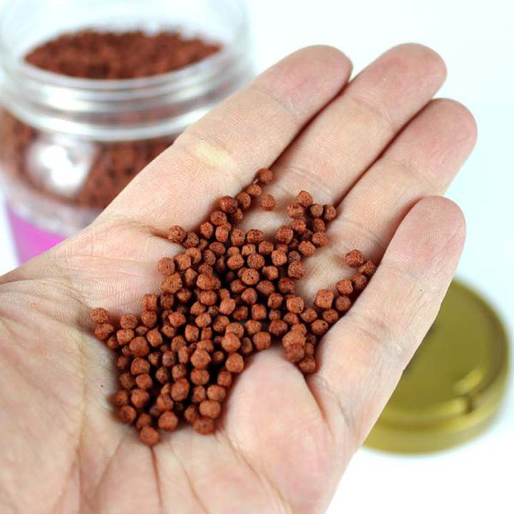 Pellets de ração para peixes