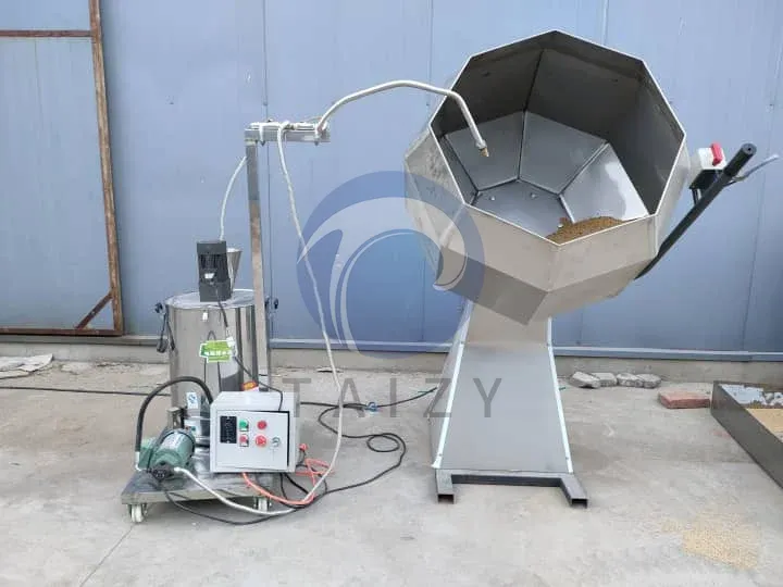 Octagonal Seasoning Machine | Snacks Flouring Mixer 3 Fully automatic seasoning machine