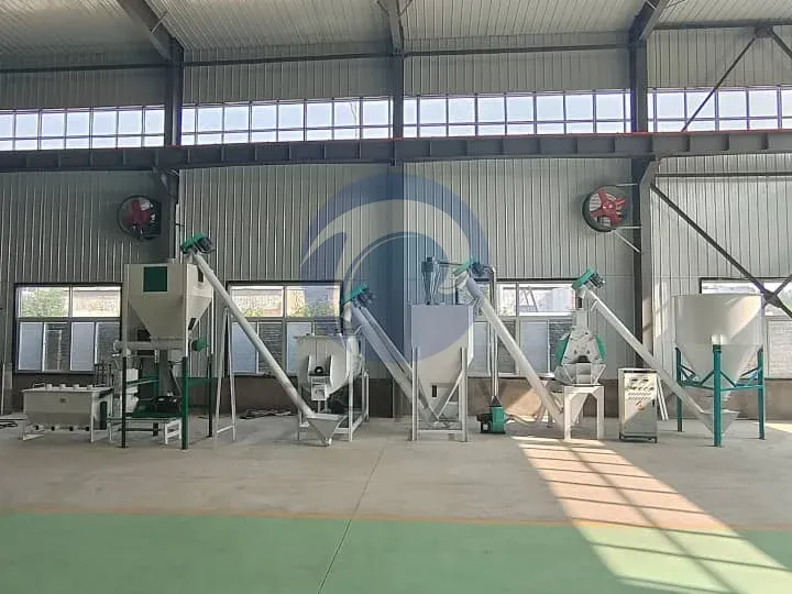 Машина для производства пеллет для корма для птицы на продажу 7 Линия производства гранул корма для животных для производства корма