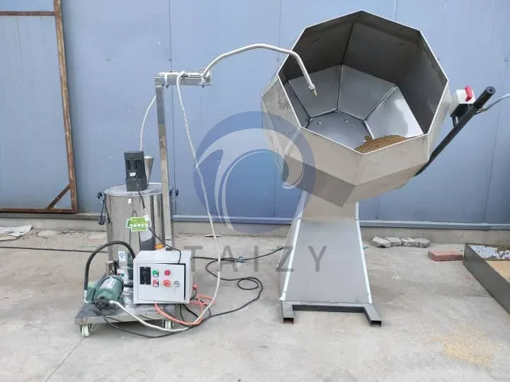 seasoning machine in fish feed pellet production line
