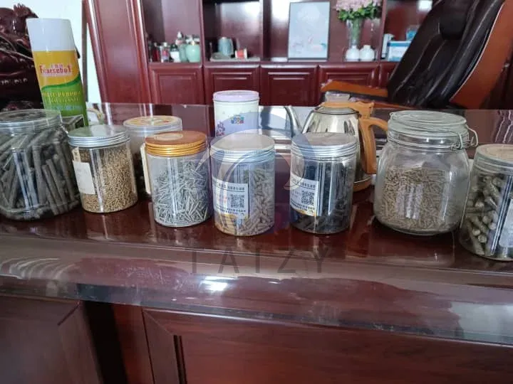 feed pellet samples