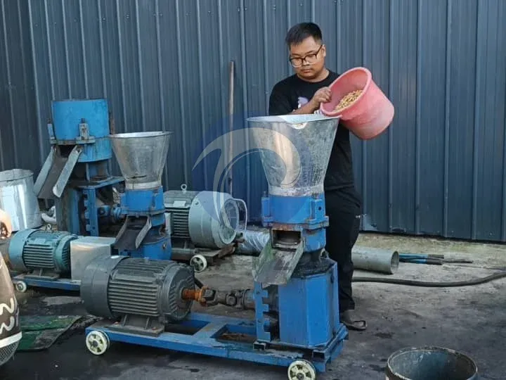 pellet feed machine testing