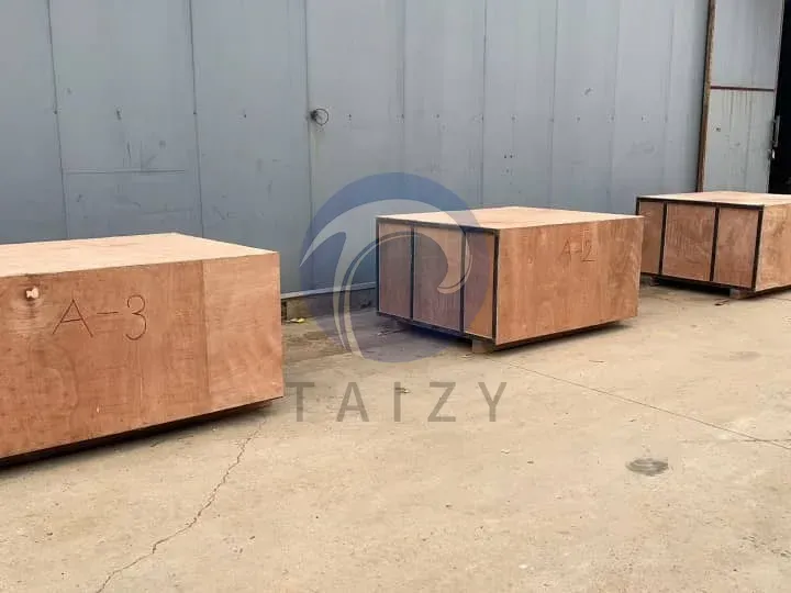 emballage de la ligne de production d’aliments pour animaux