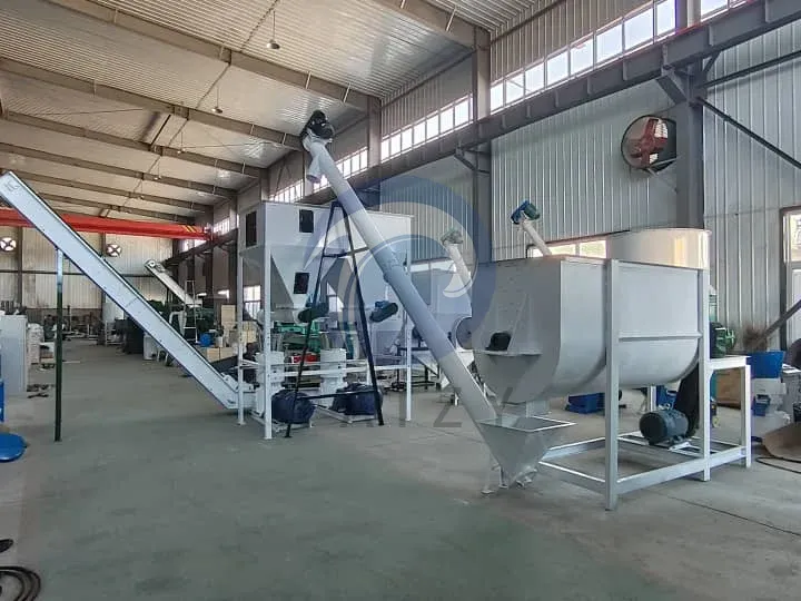 cattle feed pellet mill line