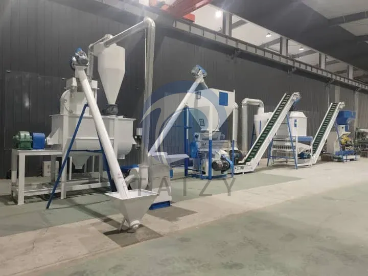 feed pellet machine system