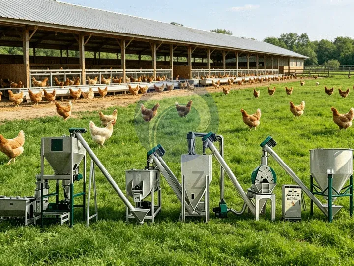 Fully automated pellet feed production line